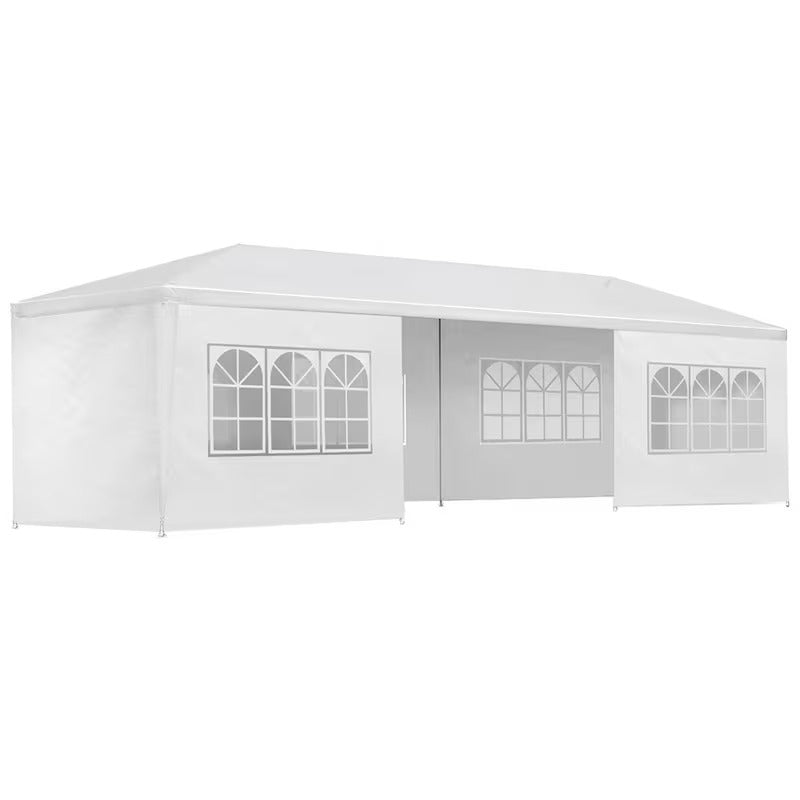3x9m Wedding & Event Marquee - White, Side Walls