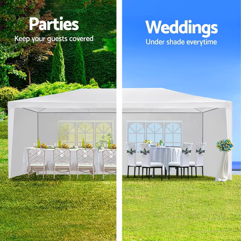 3x6m Wedding & Party Marquee - White, Waterproof